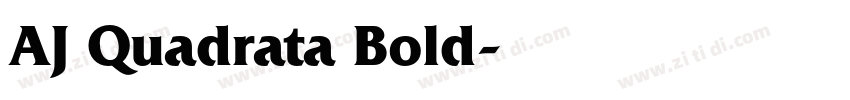 AJ Quadrata Bold字体转换